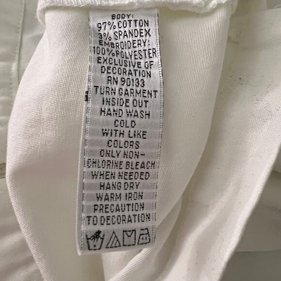 Quacker Factory Jacket Womens 2X Embroidered Tropical Fish Reef Zip Cotton White - Picture 13 of 14